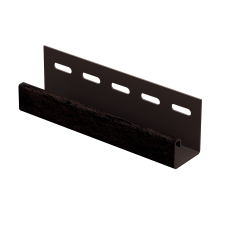 J-планка (ПВХ) Темно-коричневый